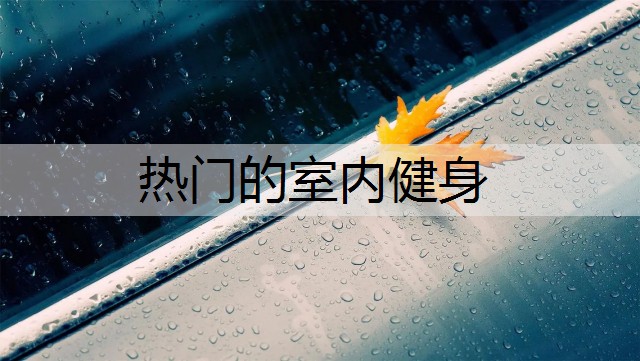 热门的室内健身