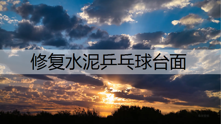 修复水泥乒乓球台面