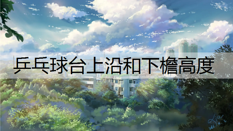 乒乓球台上沿和下檐高度